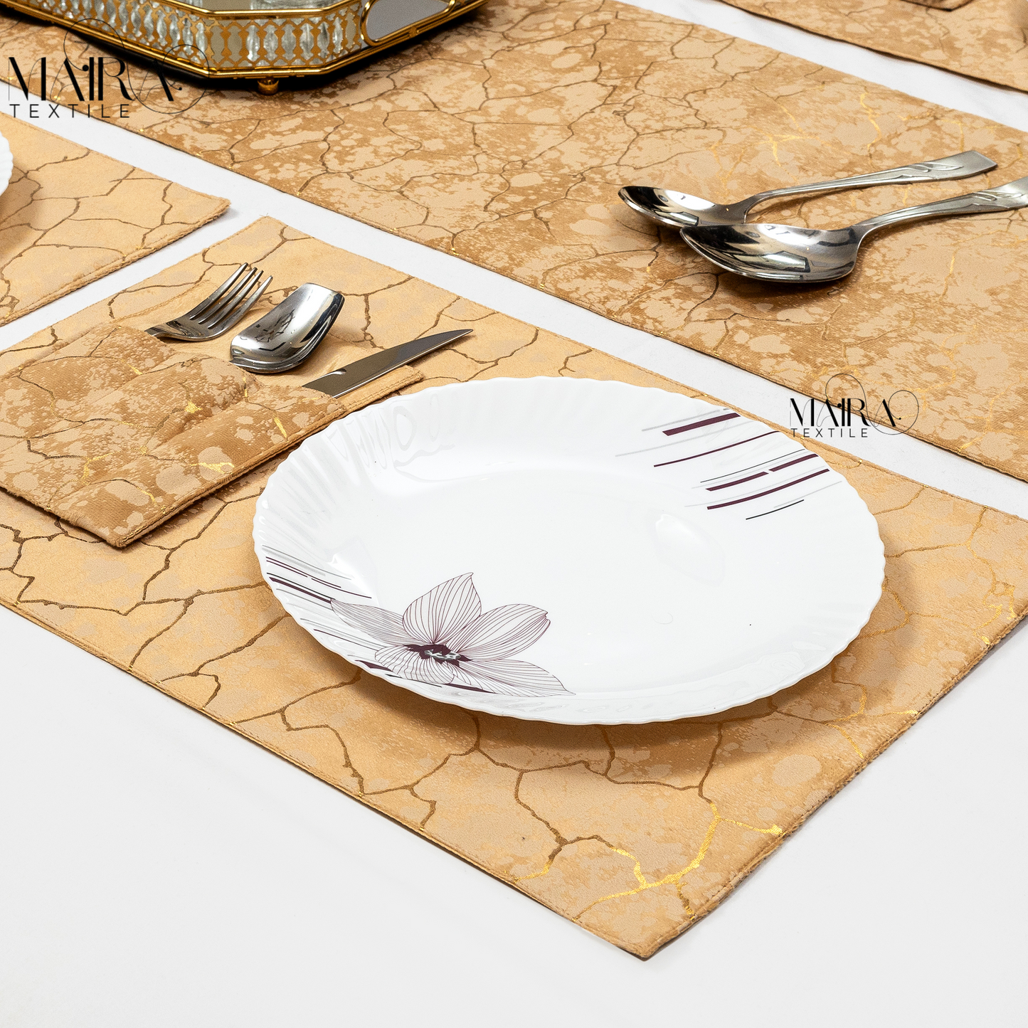 Royal Marble Tuscan Tan Table Set