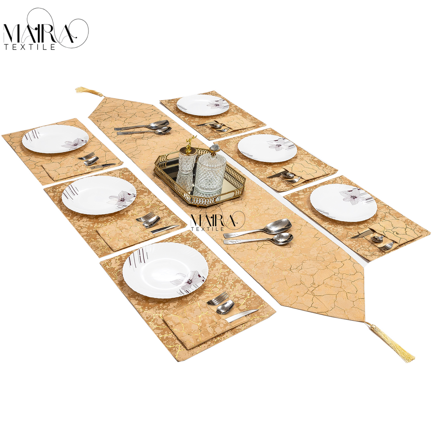 Royal Marble Tuscan Tan Table Set