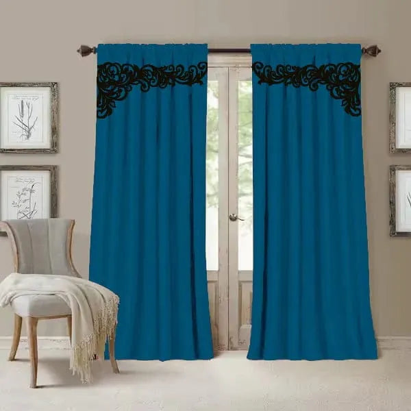 Velvet Curtain 2 PC's