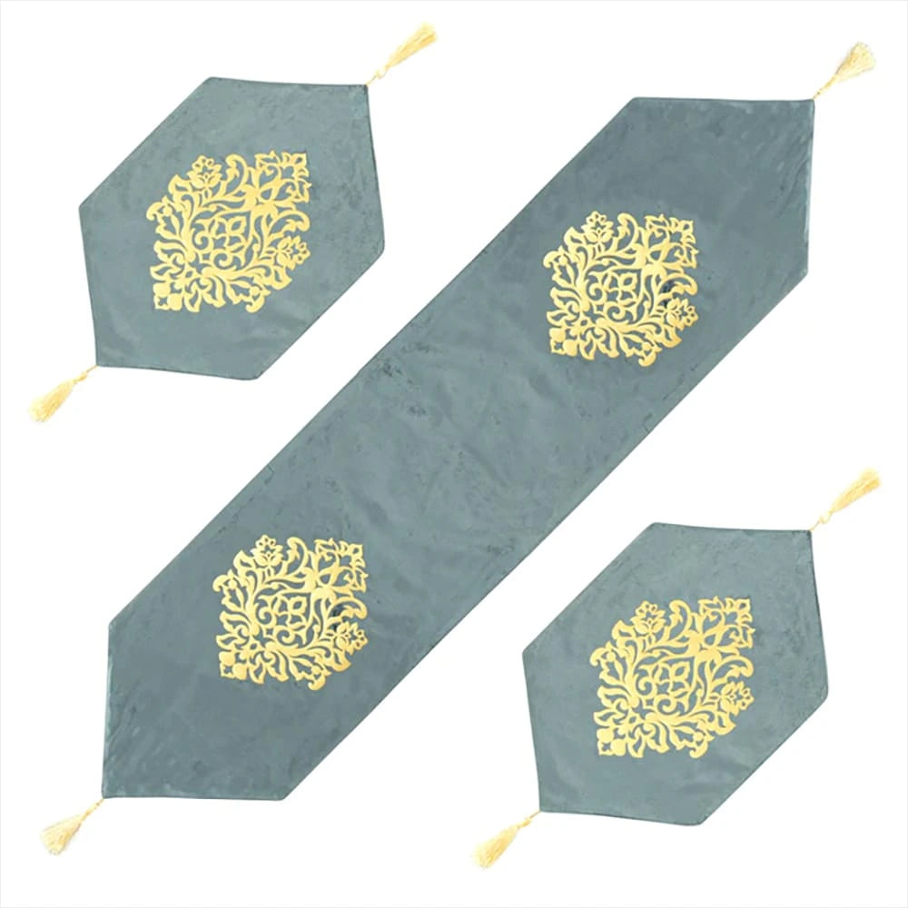Velvet & Silk Table Runner 3pcs set