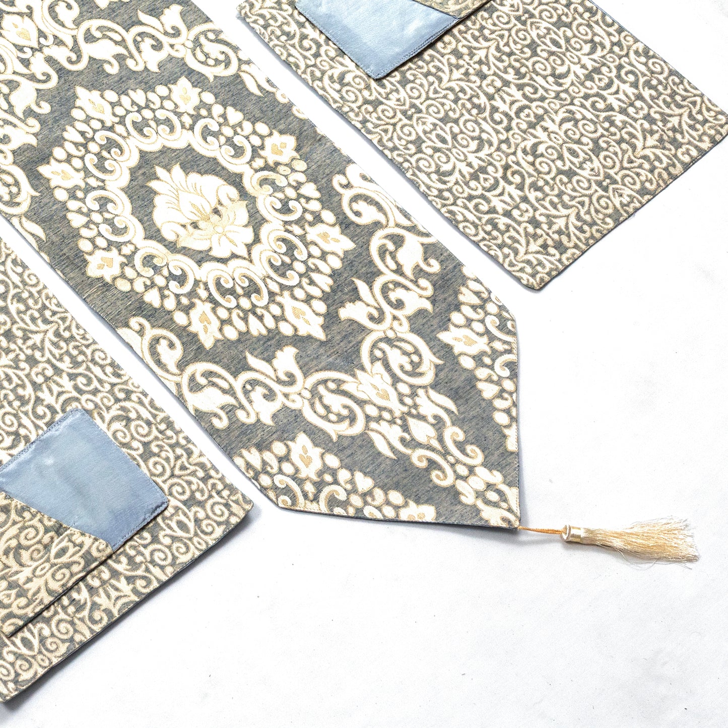 Rustic Linen Damask Set