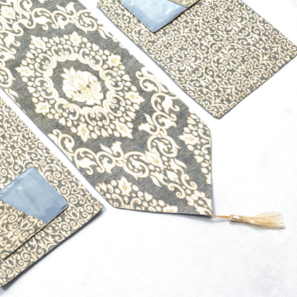 Rustic Linen Damask Set