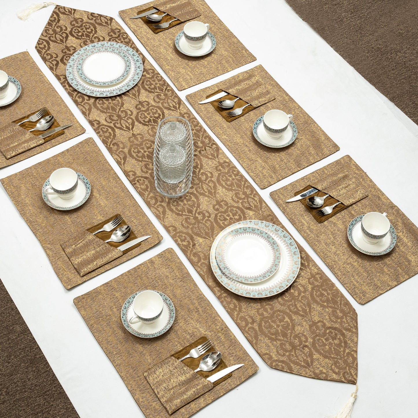 Soft Sage Elegance Set 8,6,4,pcs
