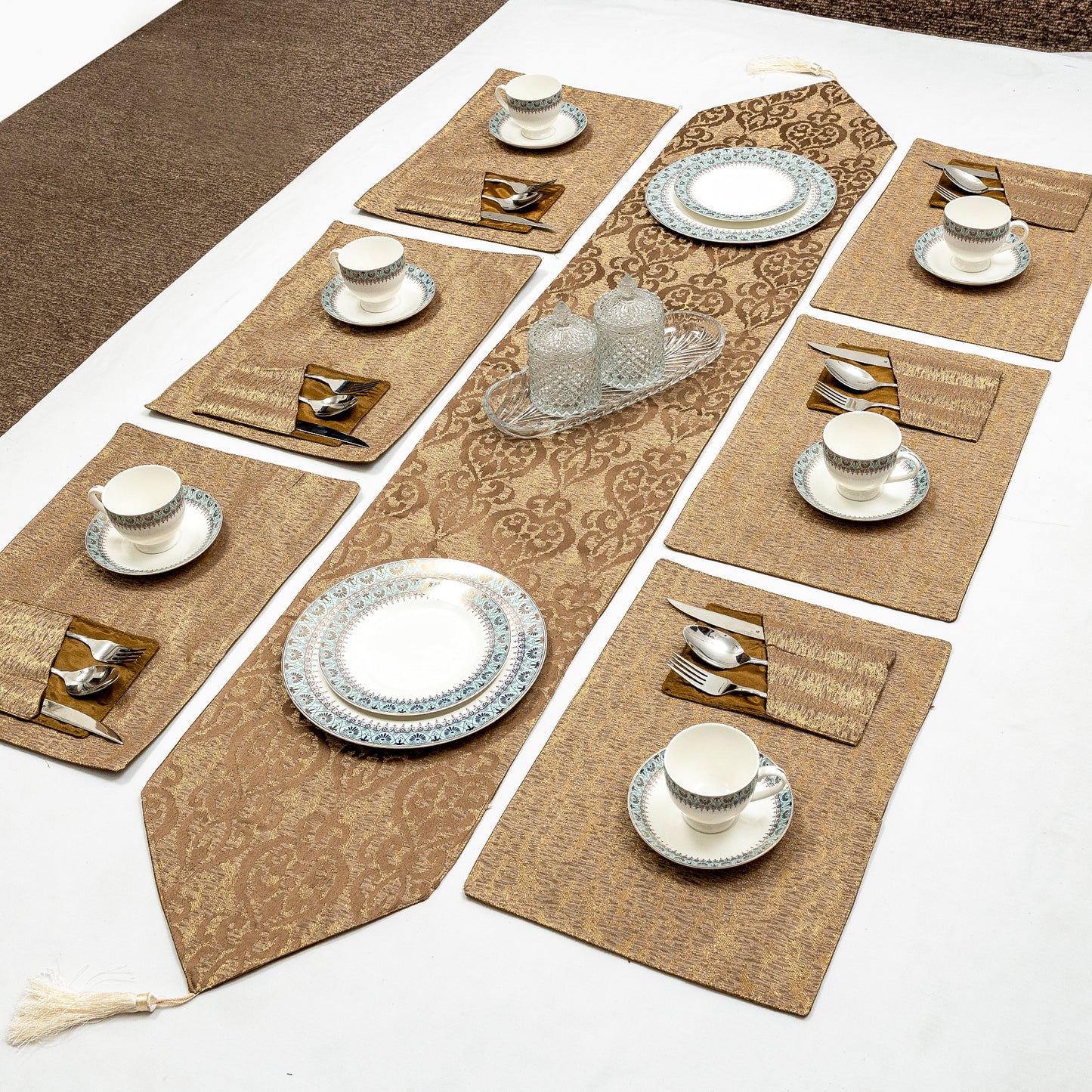 Soft Sage Elegance Set 8,6,4,pcs