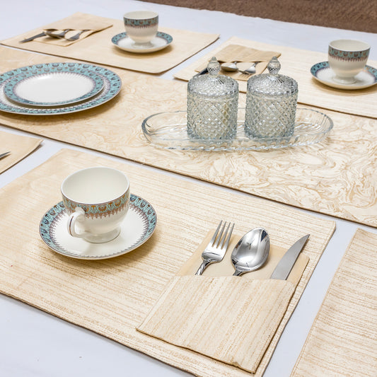 Champagne Embossed Luxe Set