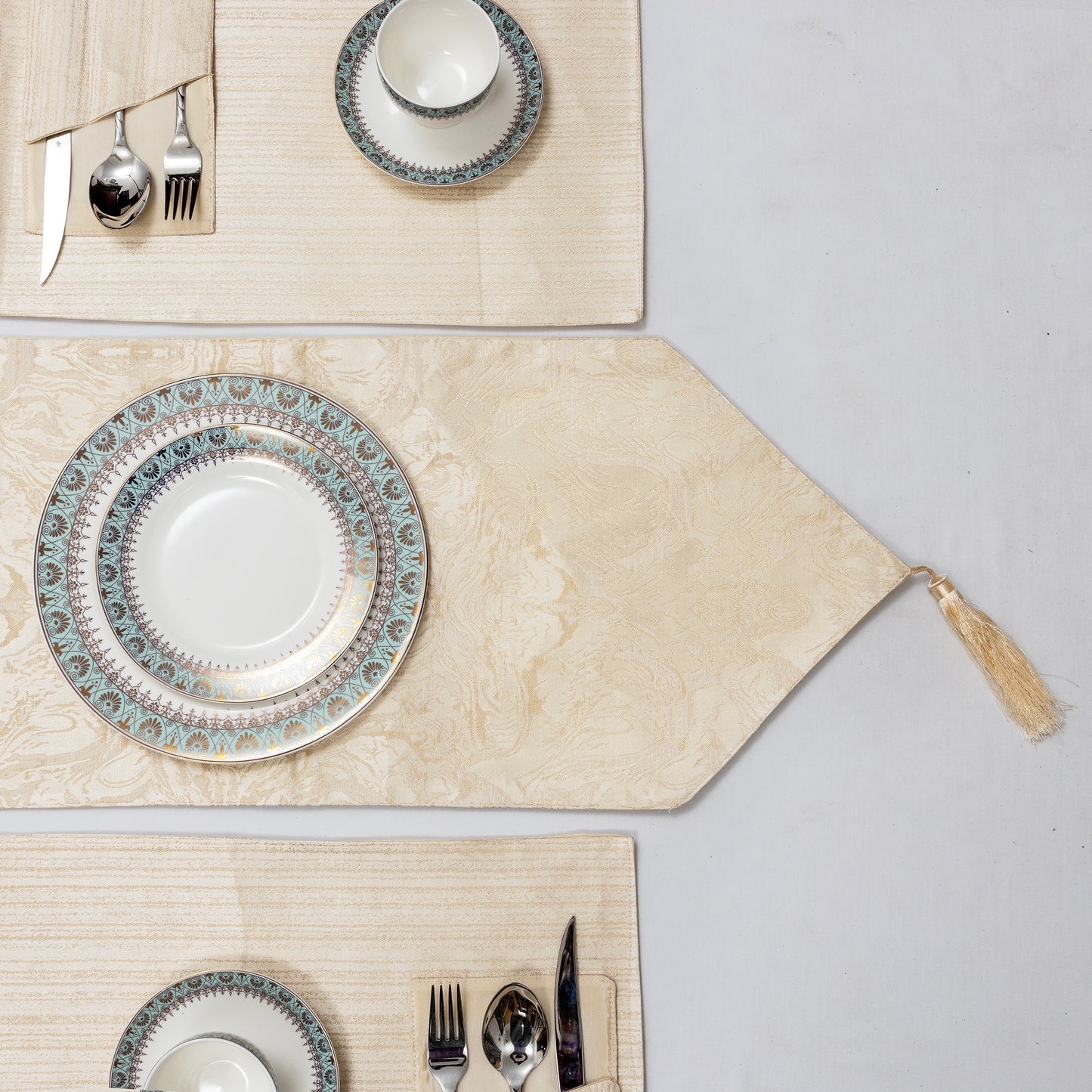 Champagne Embossed Luxe Set