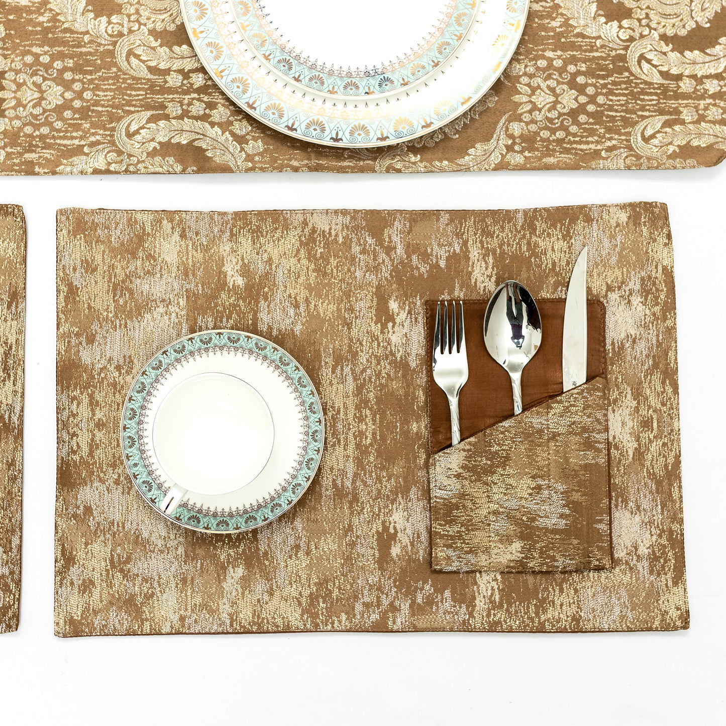 Charcoal Damask Heritage Set