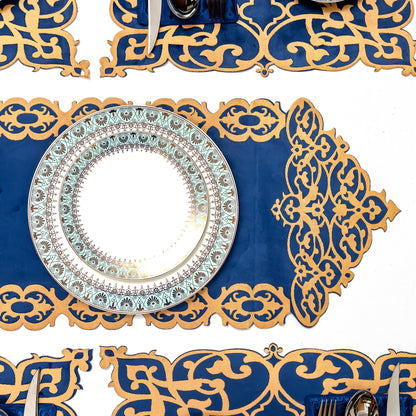 Classic Blue Dining Table Runner Set 8/6/4 pcs– New Arrival 2026