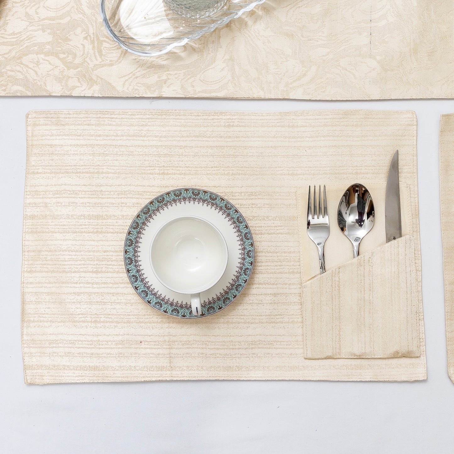 Champagne Embossed Luxe Set
