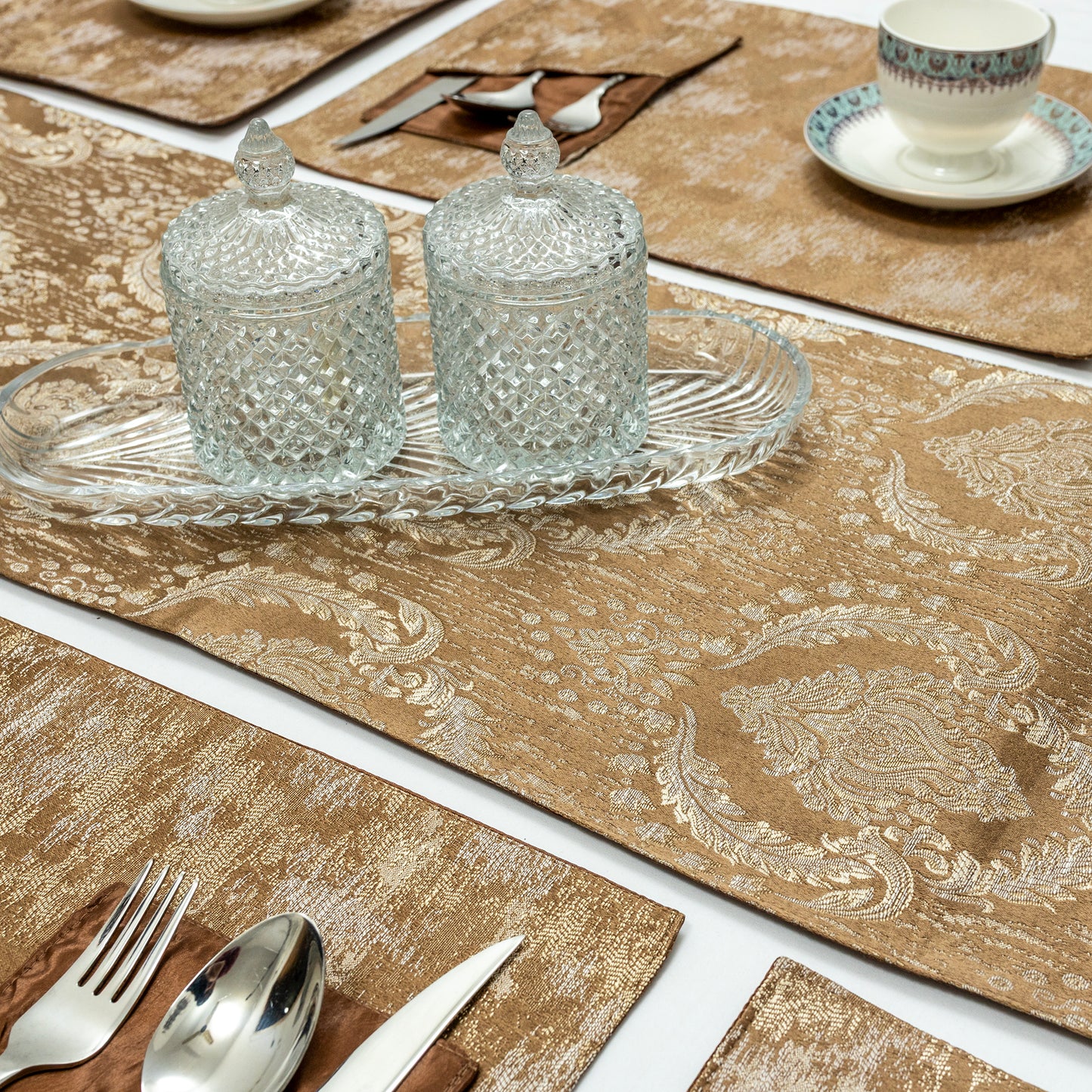Charcoal Damask Heritage Set