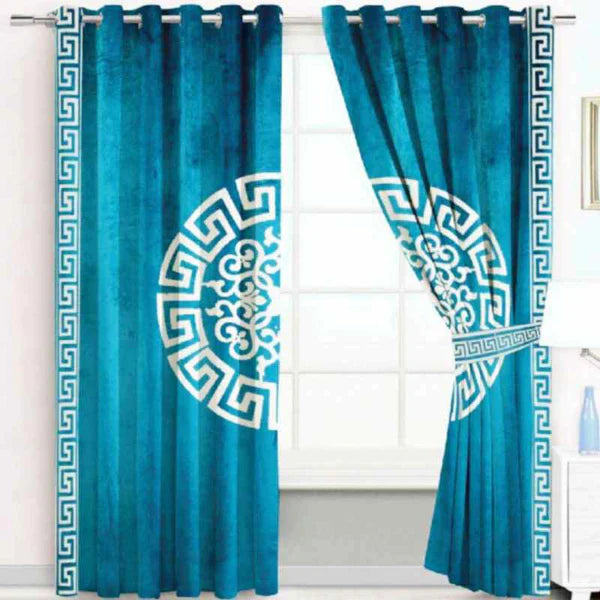 2 Pieces Premium splendid velvet curtain Panels & 2 Belts