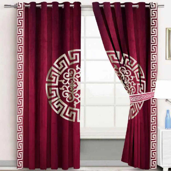 2 Pieces Premium splendid velvet curtain Panels & 2 Belts