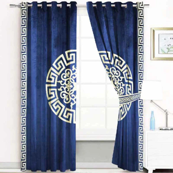 2 Pieces Premium splendid velvet curtain Panels & 2 Belts