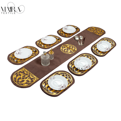 Regal Crest Cocoa Gold Table Set