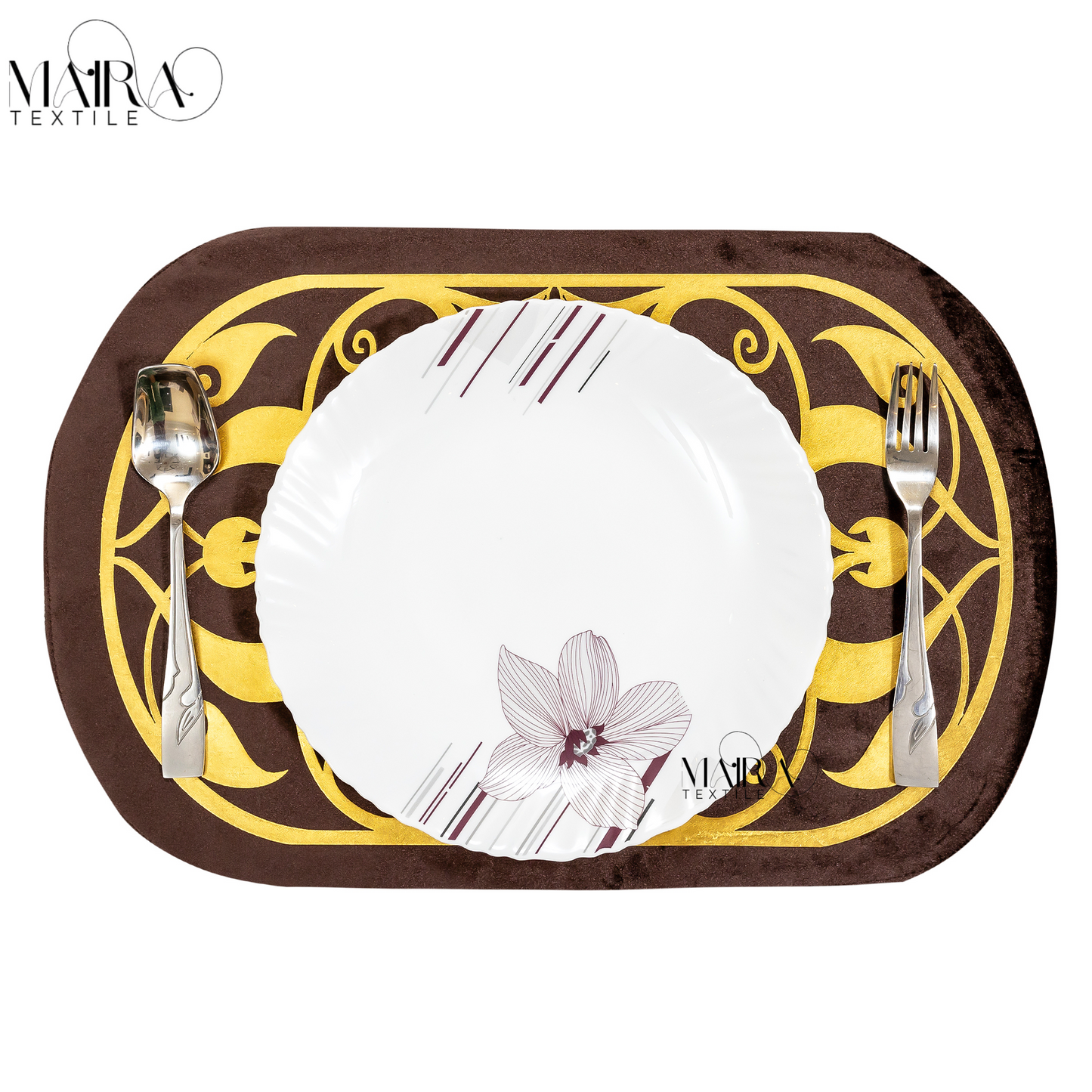 Regal Crest Cocoa Gold Table Set