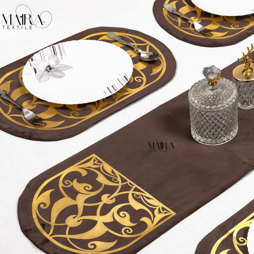 Regal Crest Cocoa Gold Table Set