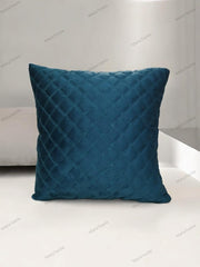 TEAL QUILTED CUSHION COVER - Maira Textile