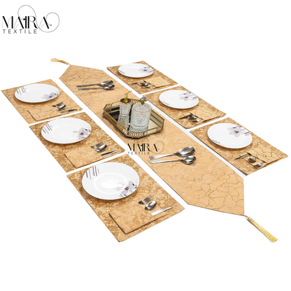 Royal Marble Tuscan Tan Table Set