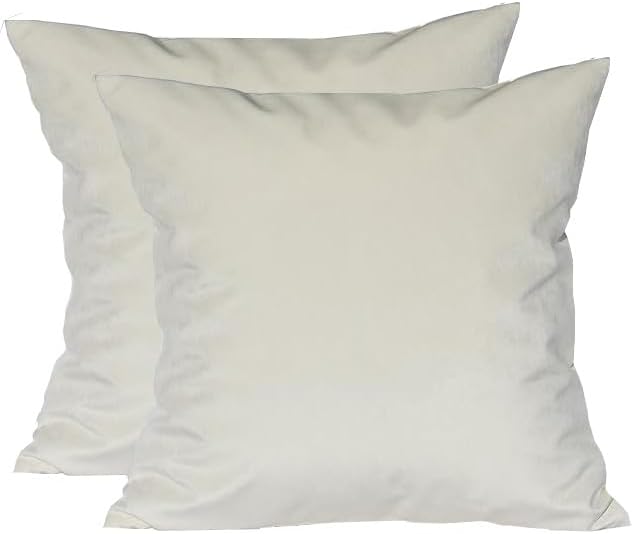 White Plain Velvet Cushion Cover Each Price 220