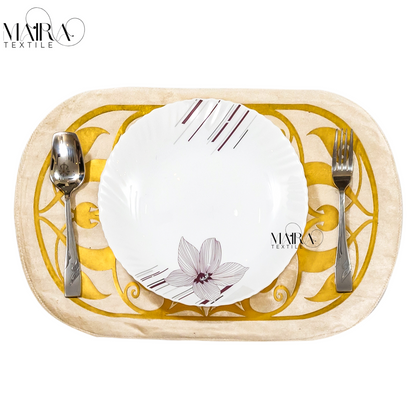 Imperial Pearl Sand Gold Table Set