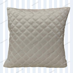 WHITE QUILTED CUSHION COVER - Maira Textile