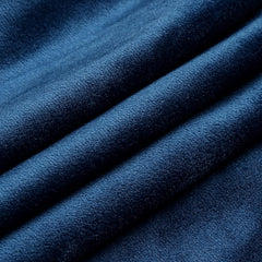 Blue Luxury Curtains With Velvet Fabrics Each Panel Size 52×90 Inches
