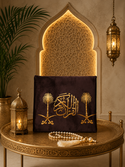 Luxury Quran Cover | Islamic Ghilaf | Premium Juzdan for Holy Quran