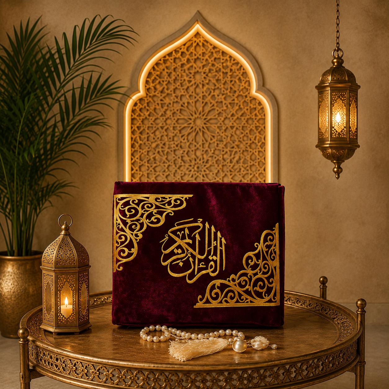 Luxury Quran Cover | Islamic Ghilaf | Premium Juzdan for Holy Quran