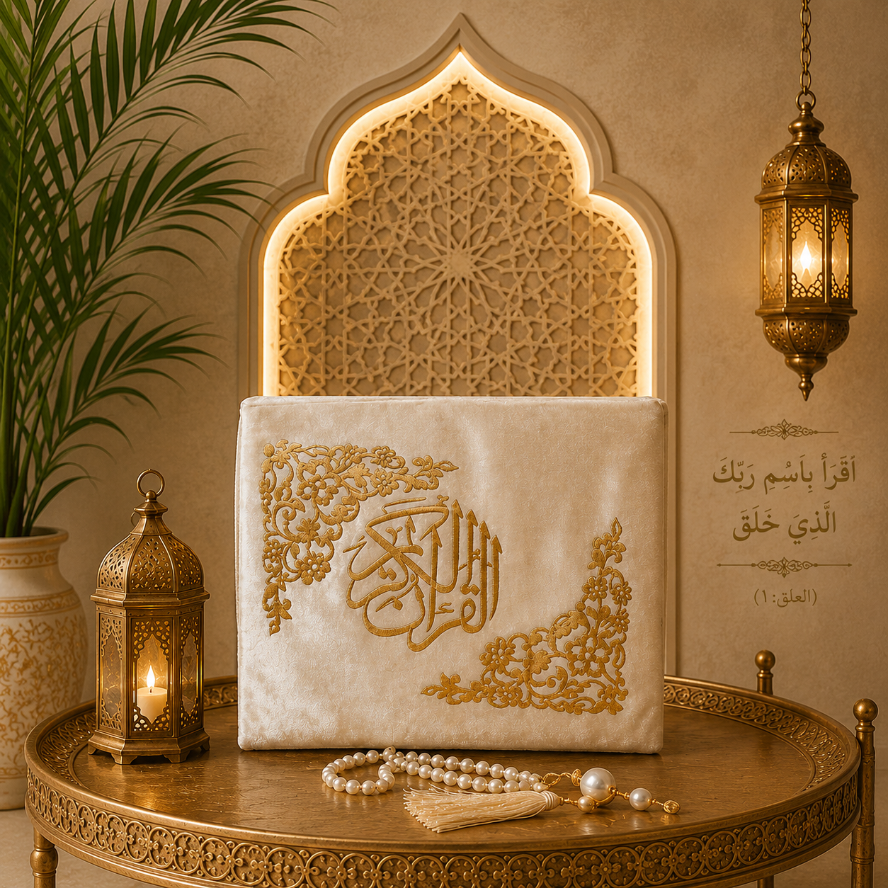 Luxury Quran Cover | Islamic Ghilaf | Premium Juzdan for Holy Quran