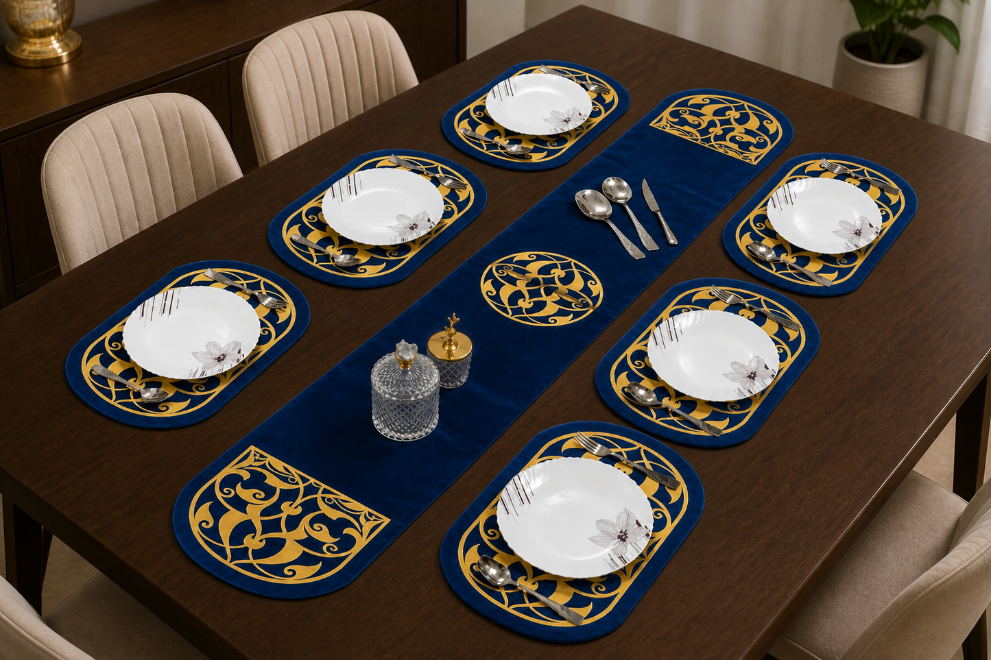Sapphire Imperial Medallion Set Blue