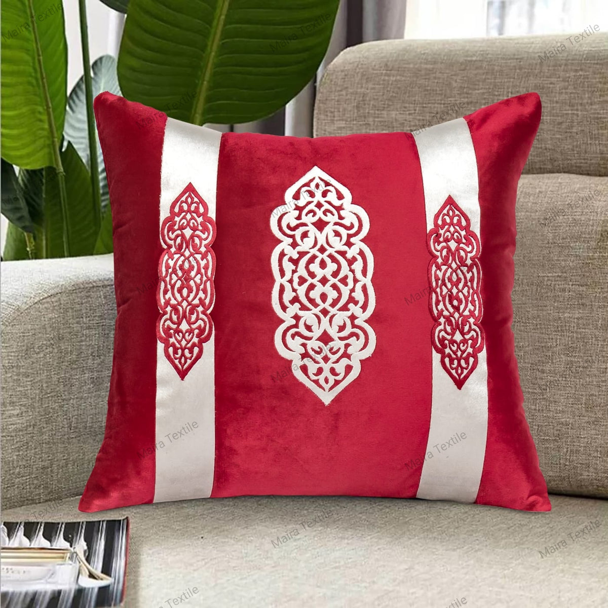 Red Luxury Cushion Cover
