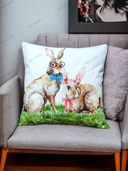Rabbit Decorative Degitel Cushion Cover