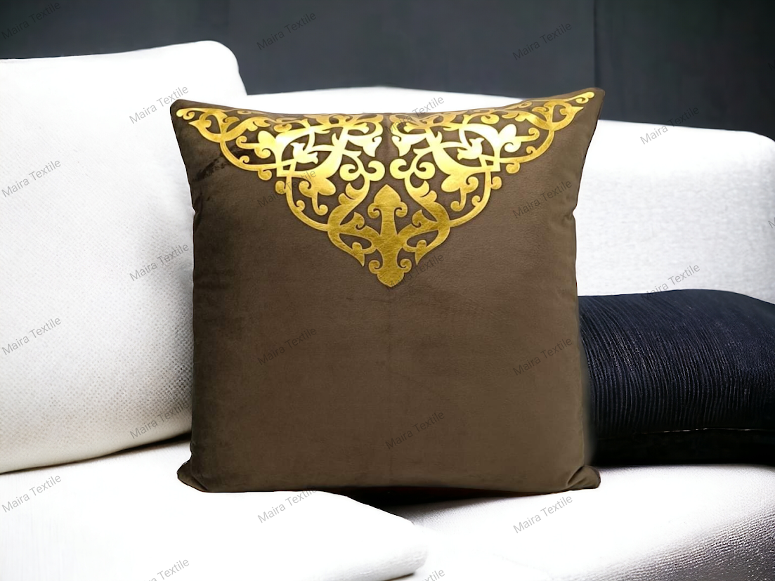 New Cushion Cover Golden Design Size 16*16 Inch