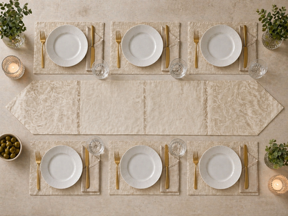 Champagne Embossed Luxe Set