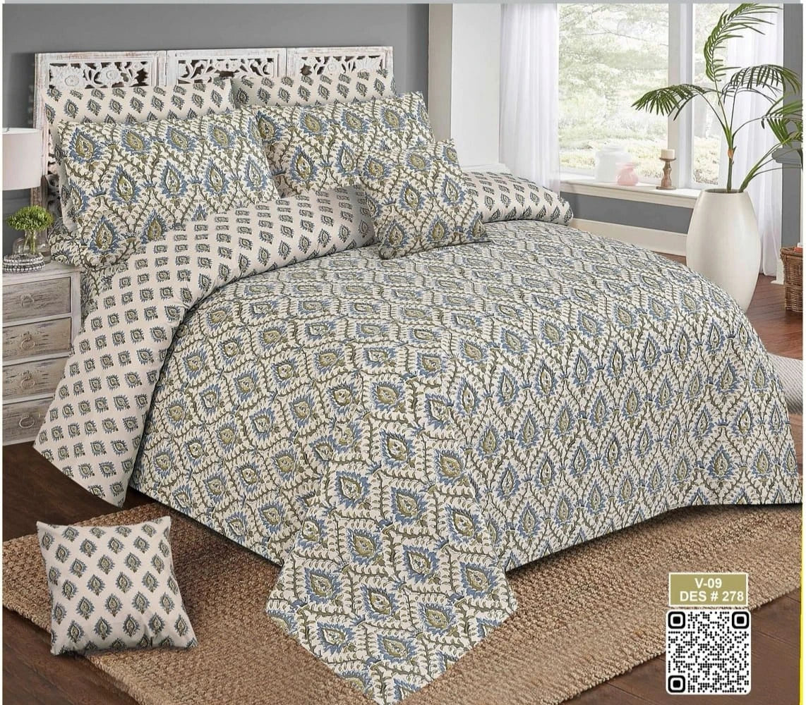 Cotton duvet cover set 8 pcs