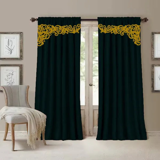 Velvet Curtain 2 PC's