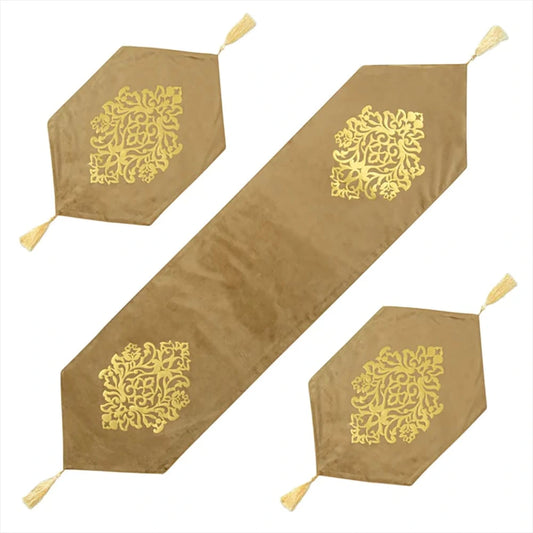 Velvet & Silk Table Runner 3pcs set