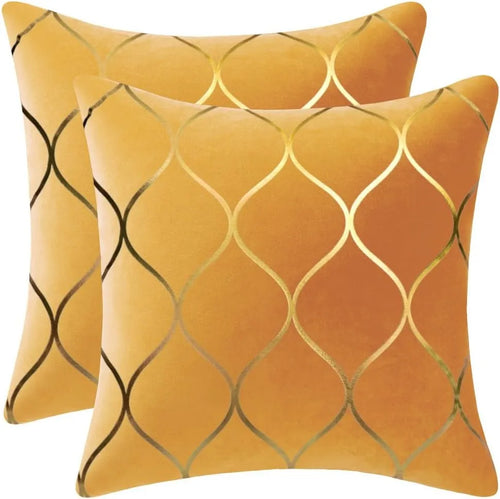 Double colour velvet cushion covers