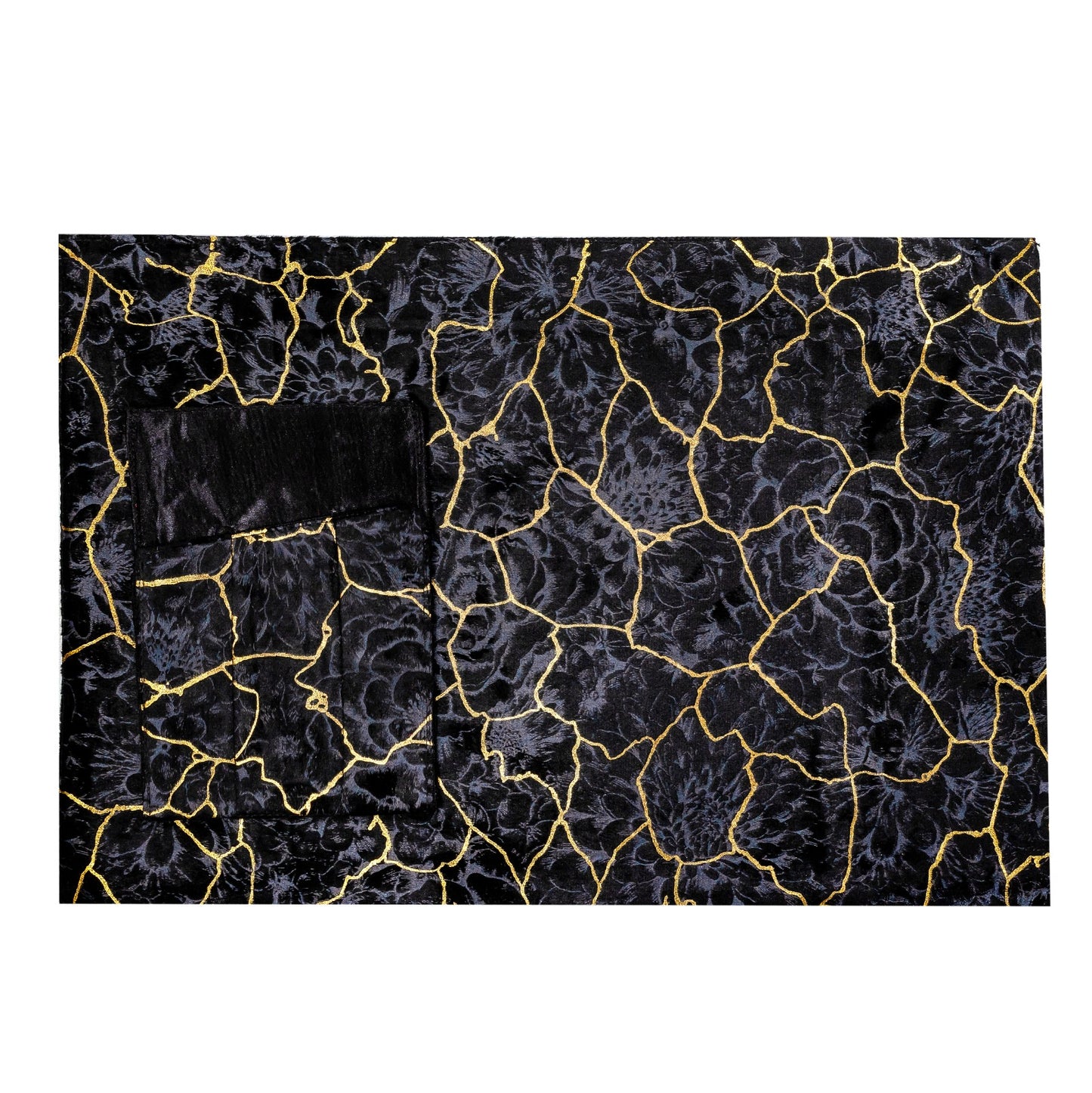 Velvet Majestic Tapestry Noir Black Table Set