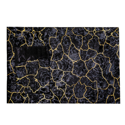 Velvet Majestic Tapestry Noir Black Table Set