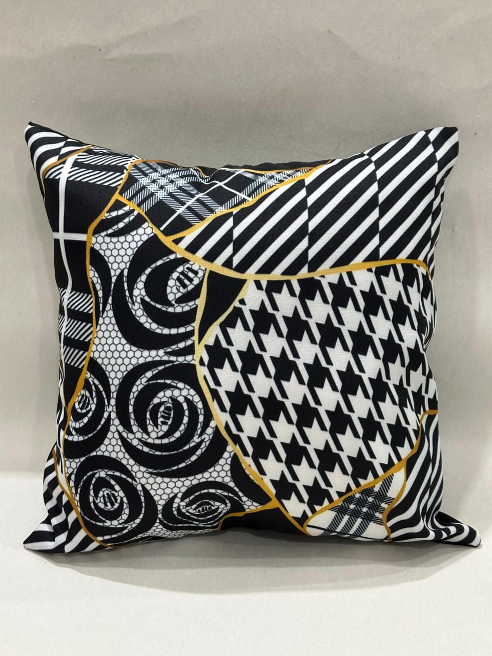 Digital Print Canvas Cushion Covers, 3D Print Canvas Cushion Covers - 15 designs Pack of 2 ( Size 16*16 )