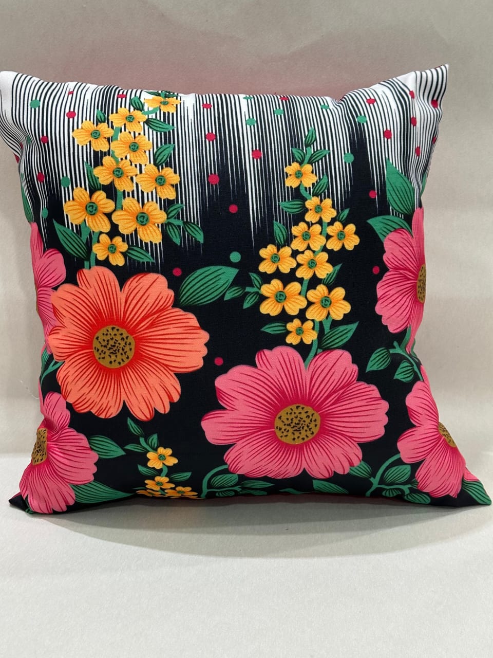 Digital Print Canvas Cushion Covers, 3D Print Canvas Cushion Covers - 15 designs Pack of 2 ( Size 16*16 )