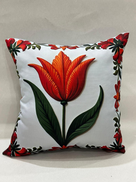 Digital Print Canvas Cushion Covers, 3D Print Canvas Cushion Covers - 15 designs Pack of 2 ( Size 16*16 )
