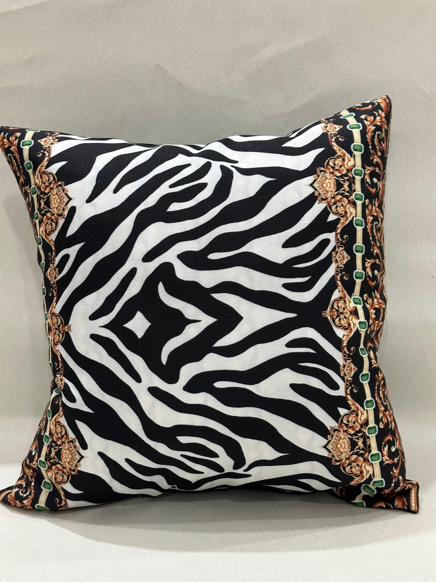 Digital Print Canvas Cushion Covers, 3D Print Canvas Cushion Covers - 15 designs Pack of 2 ( Size 16*16 )