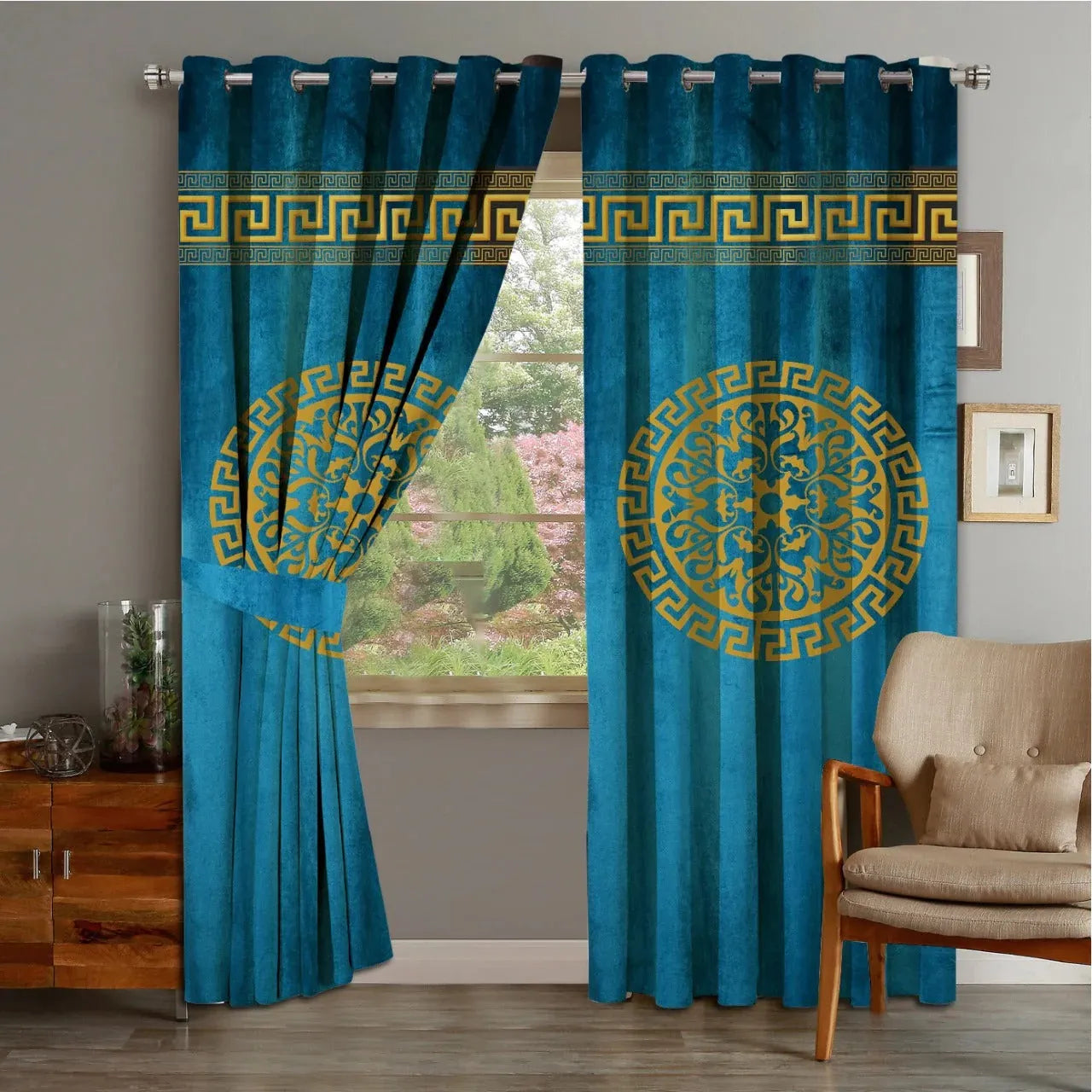 Velvet Curtain 2 PC's