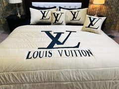 Louis Vuitton Off-White Bridle Comforter Set – 8 Pieces - Maira Textile