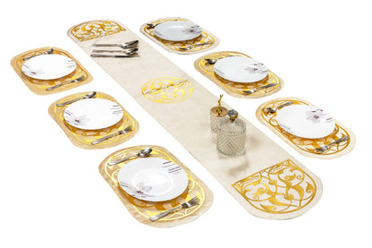 Ivory Regal Filigree Set velvet