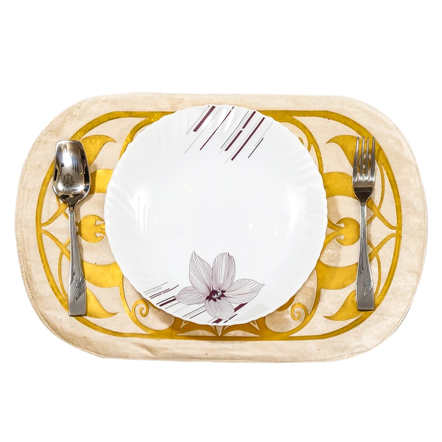 Ivory Regal Filigree Set velvet