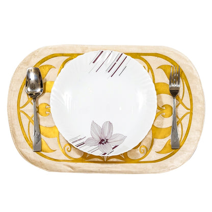 Ivory Regal Filigree Set velvet