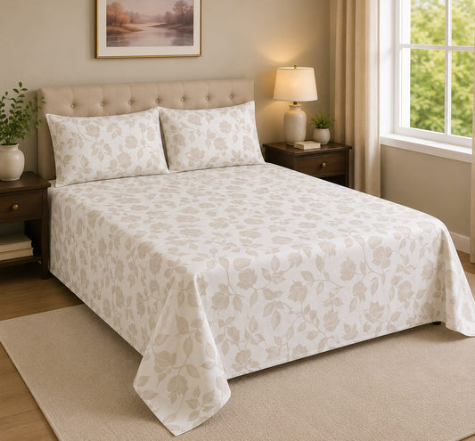 100% Export Quality Cotton Printed Bedsheet Set